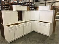 Gramercy White Kitchen Cabinet Set
