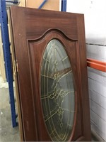Oval Glass Door Slab 36"x80"
