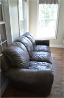 Grey Leather sofa