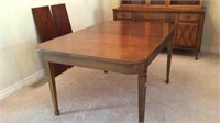 MID CENTURY DINING TABLE WITH 2 LEAVES