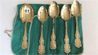 MATCHING 5 PIECE  STERLING SILVER SERVING UTENSIL
