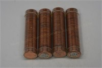 4 Rolls (200) 1960d Small Date Lincoln Cents