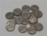 20 VF - AU Assorted Buffalo Nickels