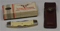 Case Texas Lockhorn Knife, Belt Sheath
