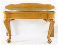 Antique Oak Continental Entry table