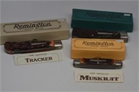 3 - Remington Bullet Knives, Mint in boxes