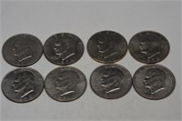 8 Ike Dollars, various dates