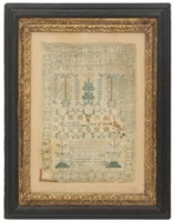 Hand Stitched Sampler "Mary McKie, 1742"