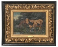 Signed A. Torres Pastoral Scene Painting