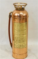 Antique Copper & Bronze Empire Fire Extinguisher