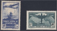 France stamps #C16-C17 Mint HHR VF CV $307