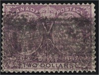 Canada Stamps #62 Used Fine with Roller Cancel