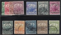 Canada Stamps Newfoundland #115-126 Used F/VF
