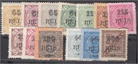 Angola stamps #70-82 Mint LH/HR Fine to VF CV $167