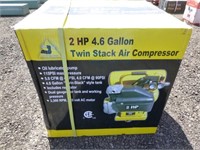 2HP 4.6 Gallon Twin Stack Air Compressor