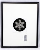 Benley Snowflake #4 LE Print Framed
