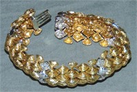 18 K White and Gold Diamond Bracelet.