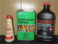 Lot of 3 Misc Oil Cans Esso Texaco