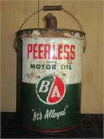 BA British American Peerless Motor Oil Can