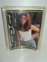 Cindy Crawford Pepsi Cola Framed Picture 1980's