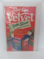 Velvet Tobacco Display Sign
