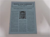 1969 Maple Leafs Garden Program VS Chicago