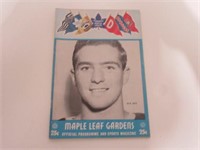 1957 Toronto Maple Leafs Hockey Program  Duff