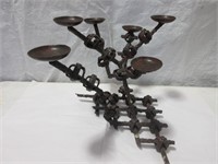 Rod Iron Abstract Candle Holders