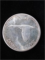 Pièce de monnaie Dollar Canadien 1867-1967, en