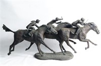 Dwayne Scott Bronze sculpture - Derby Riders