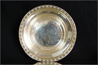 Antique Sterling silver repousse bowl