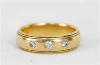 Men's Custom made gold & diamond ring
