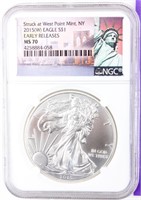 Coin 2015-W Silver Eagle NGC MS70