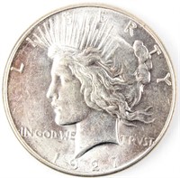 Coin 1927-S Peace Silver Dollar Unc.