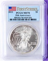 Coin 2011  Silver Eagle PCGS MS70