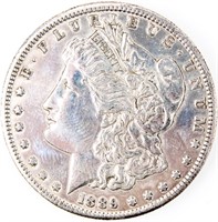 Coin 1889-S  Morgan Silver Dollar Rare XF/AU