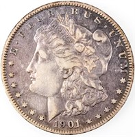 Coin 1901-S Morgan Silver Dollar in Fine