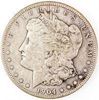 Coin 1904-S Morgan Silver Dollar Very Good