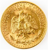 Coin 1945 Dos Peso Mexican Gold Coin