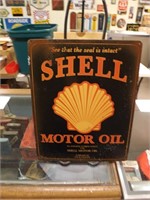 Shell Motor Oil Metal Sign