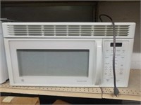 White GE Over Range Microwave