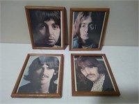 Set of (4) Beatles Framed Color Promo Photos UCG