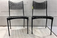 Pair of Metal Outdoor Chairs K8B