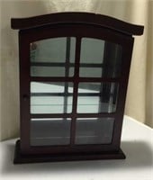 Small Cherry Wood Display Case Y14A