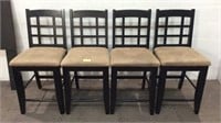 4 Upholstered Counter Stools K10A