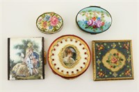 Group of 5 Vintage Compacts