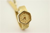 14K Gold Omega Woman's Wrist Watch