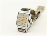 Vintage Movado Stainless Watch in Silver Band