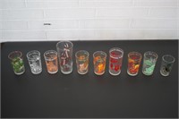 Cartoon Glasses and Jelly Jars