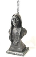 Max Bachmann (1862 - 1921) Native Am. Bronze